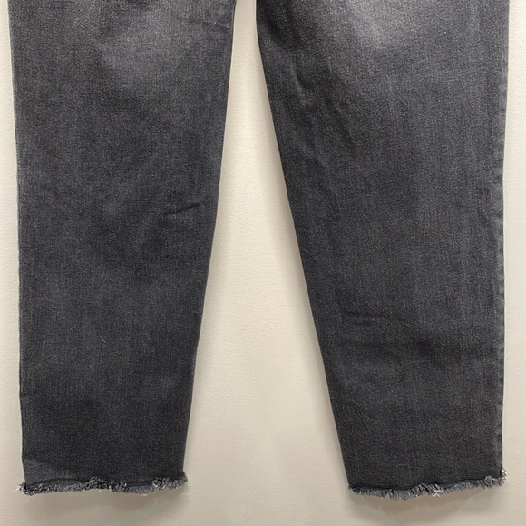 NWOT Cato C Est. 1946 Hi Rise Denim Jeans Black Raw Hem 12 - Picture 6 of 16